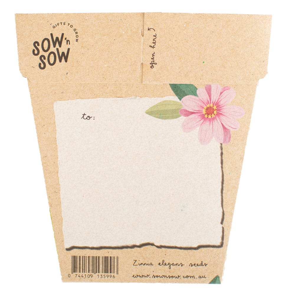 Happy Birthday Zinnia Gift of Seeds image 1