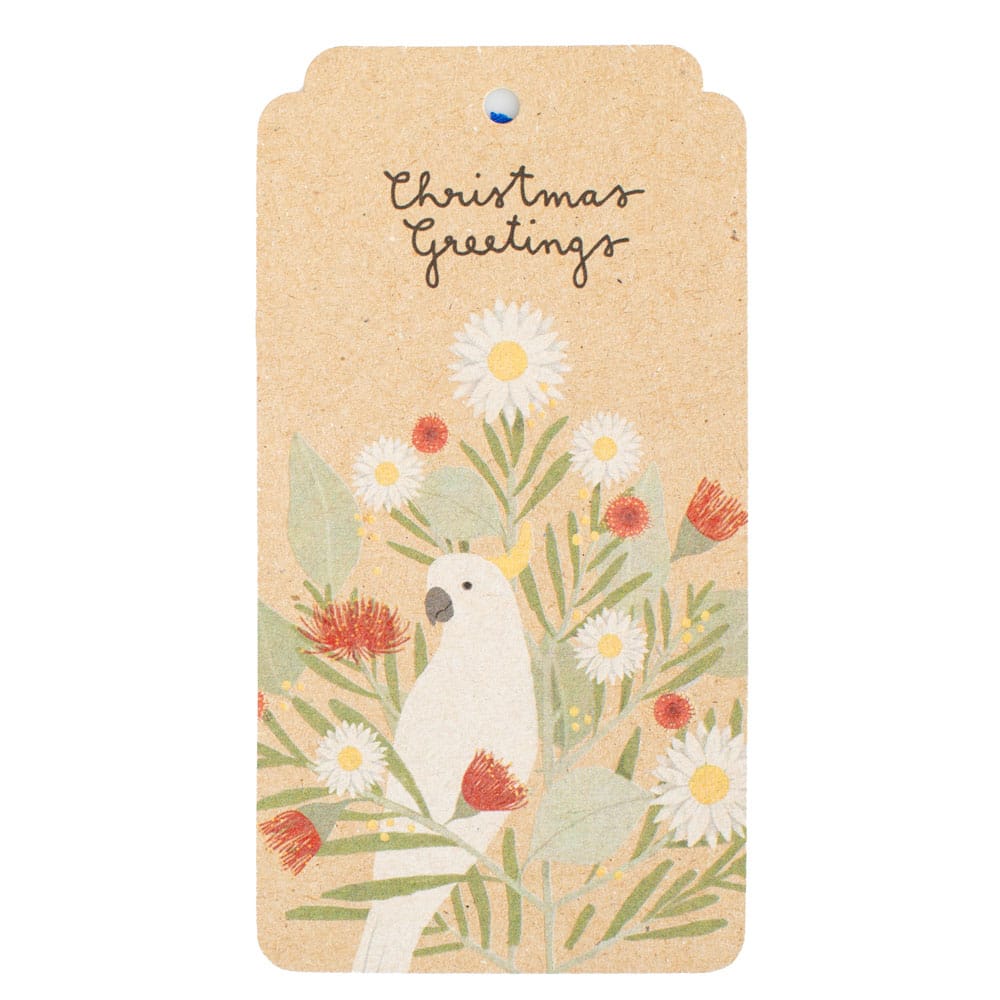 Christmas Greetings Gift Tag 10 Pack image 1