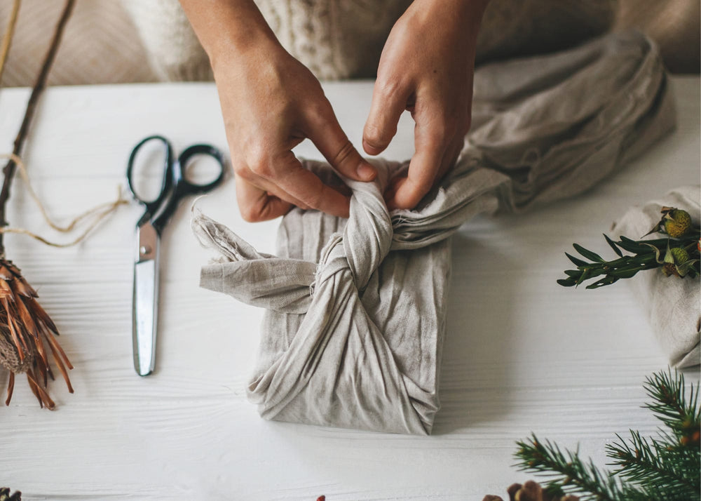 How to wrap presents using fabric