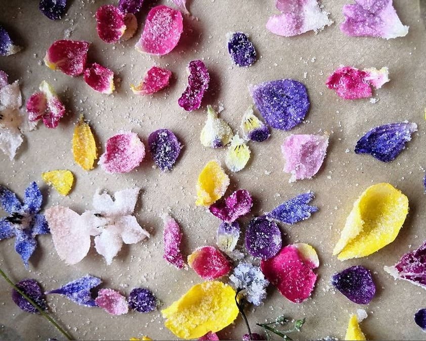 How to crystallise edible flowers