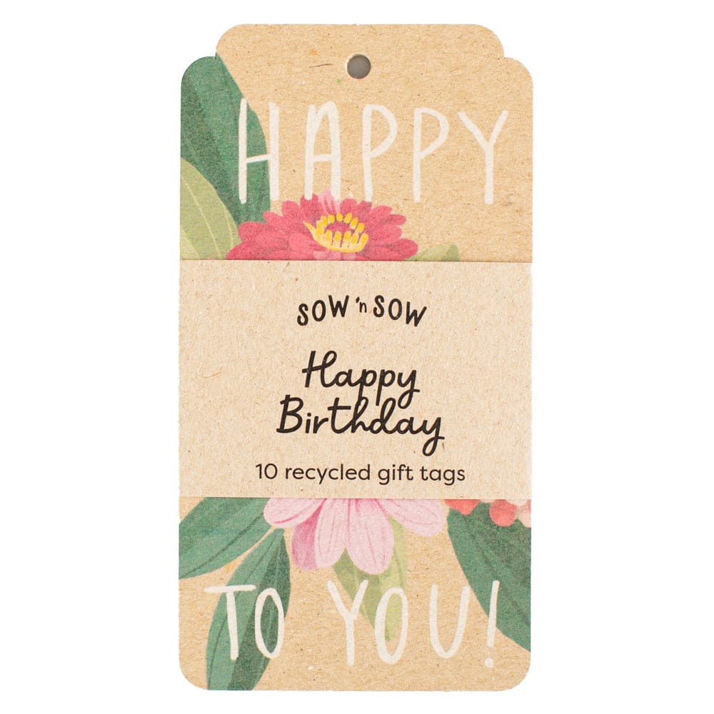 Happy Birthday Gift Tag 10 Pack image 0