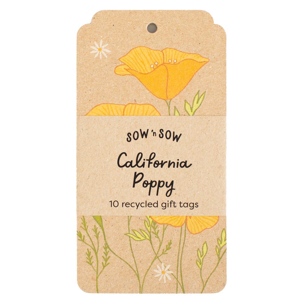 California Poppy Gift Tag 10 Pack image 0
