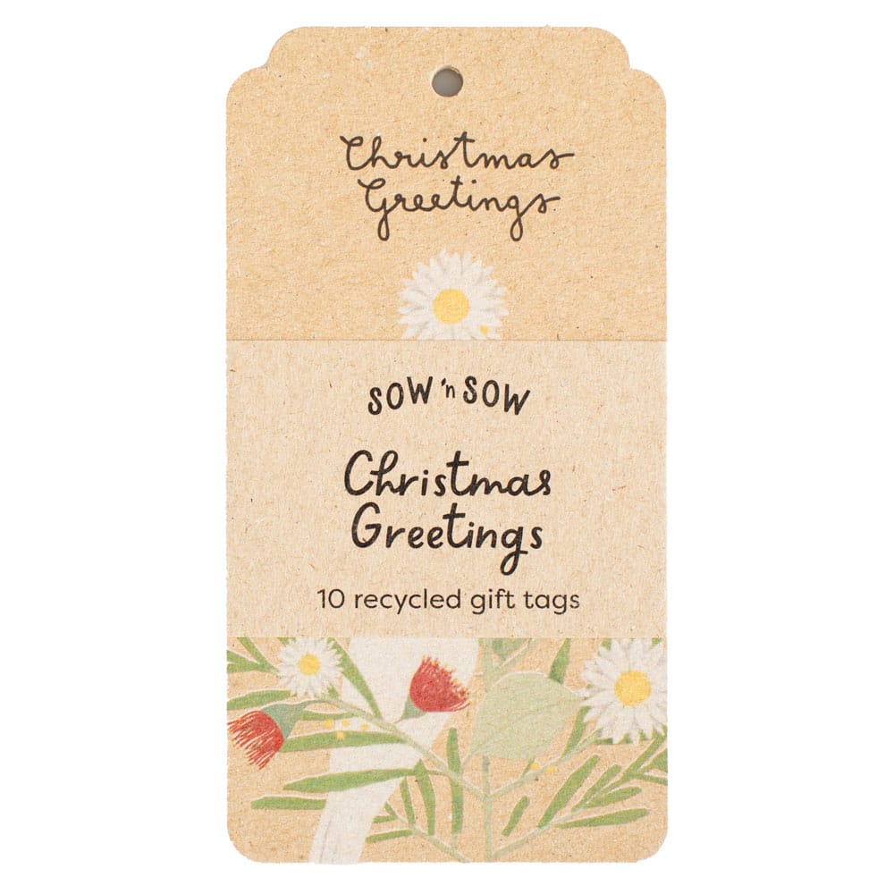 Christmas Greetings Gift Tag 10 Pack image 0