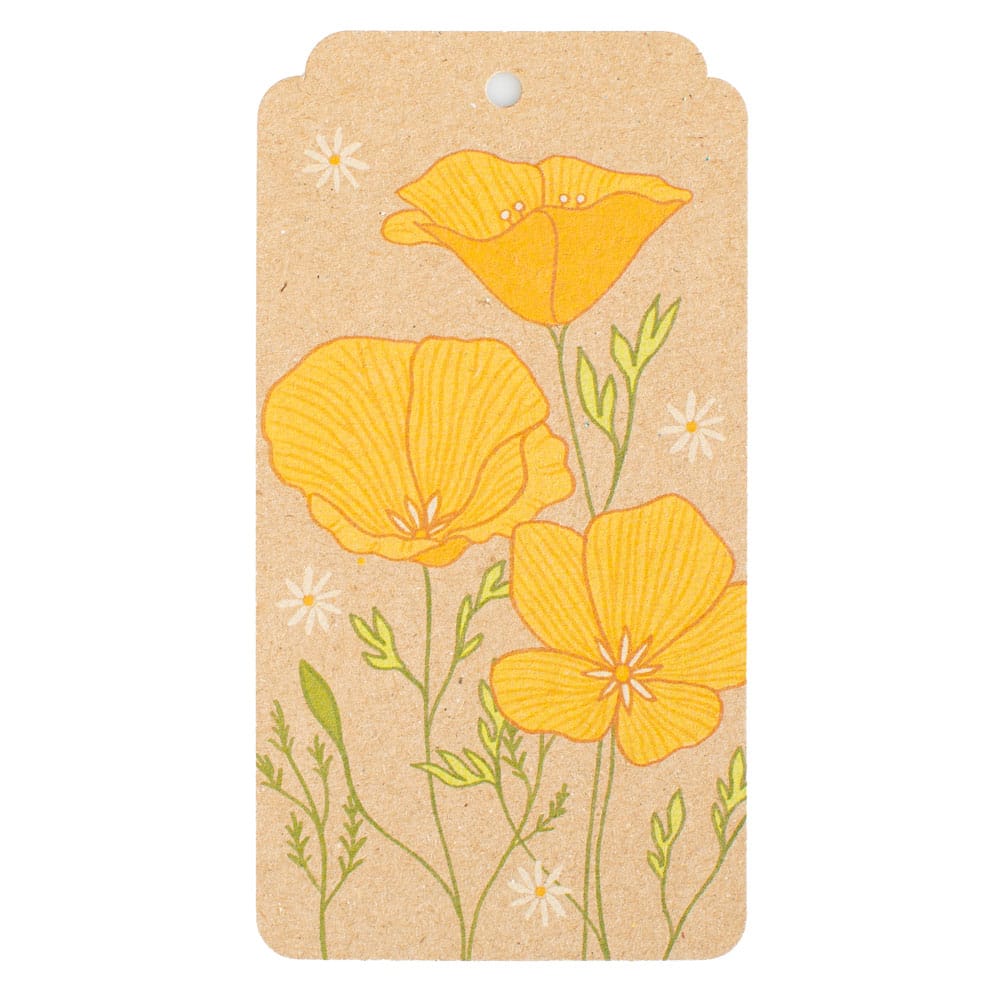 California Poppy Gift Tag 10 Pack image 1