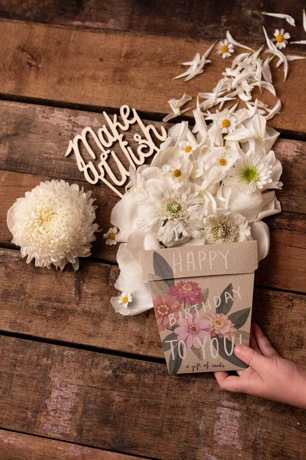 Happy Birthday Zinnia Gift of Seeds - Image 7