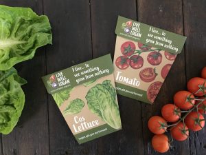 Tomato and lettuce seeds for Live Well Logan program
