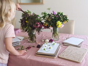 How to press flowers using a flower press