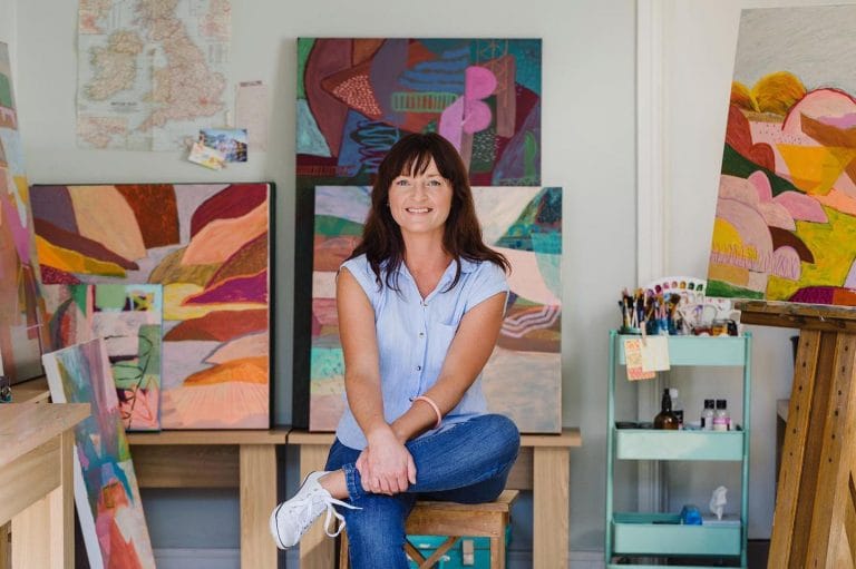 Love the abstract art on our Pop Up Pots? Meet the artist Jackie Anderson