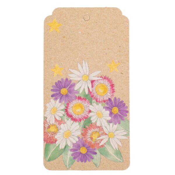 Christmas Daisies Gift Tag 10 Pack - Image 2